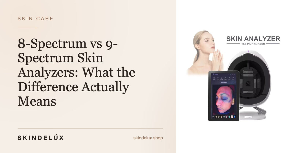 “8-Spectrum vs 9-Spectrum Skin Analyzers: What the Difference Actually Means” — SKINDELÚX cover