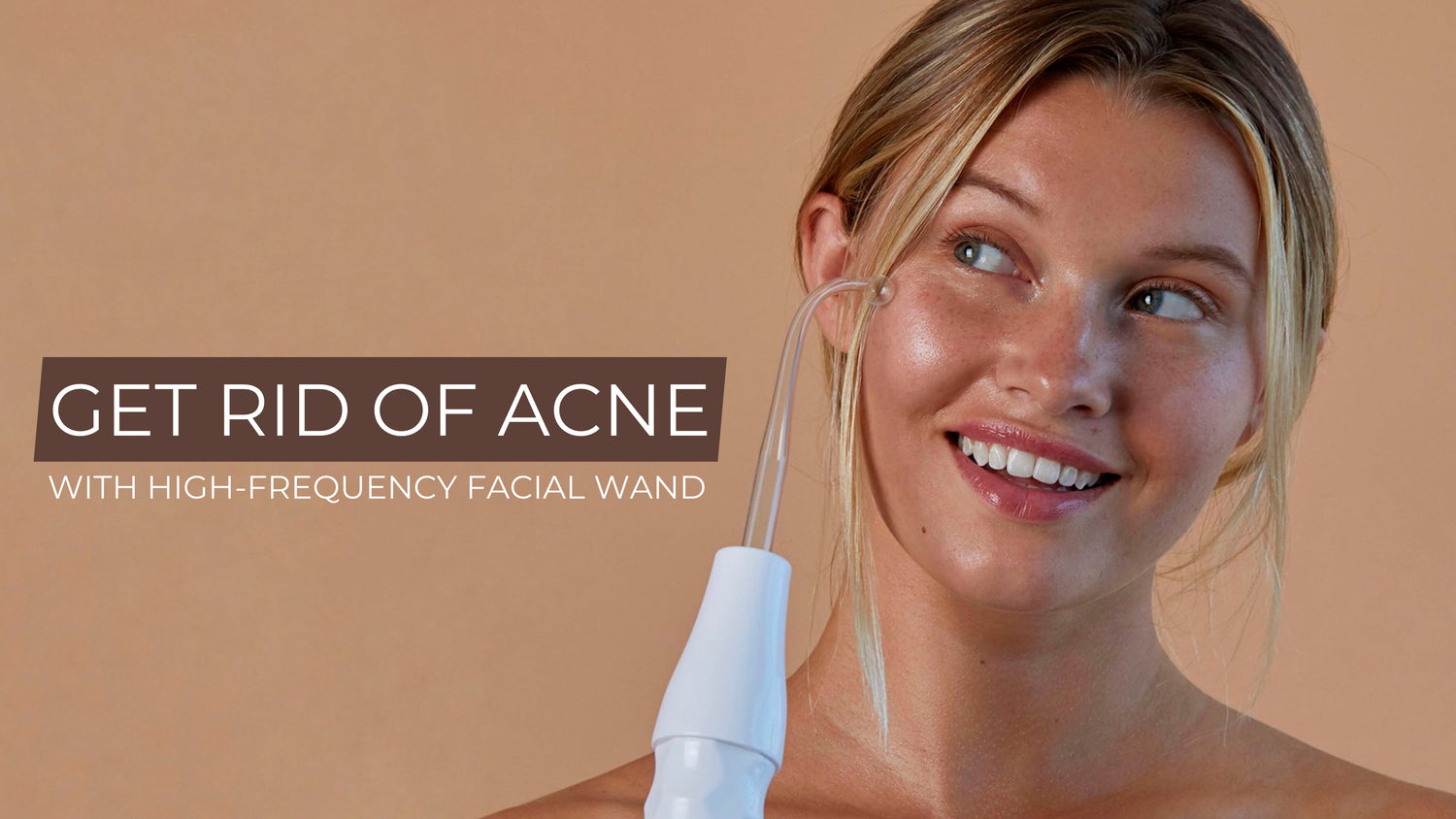Get rid of acne with SKINDELÚX High-Frequency Facial Wand - Skin Delux