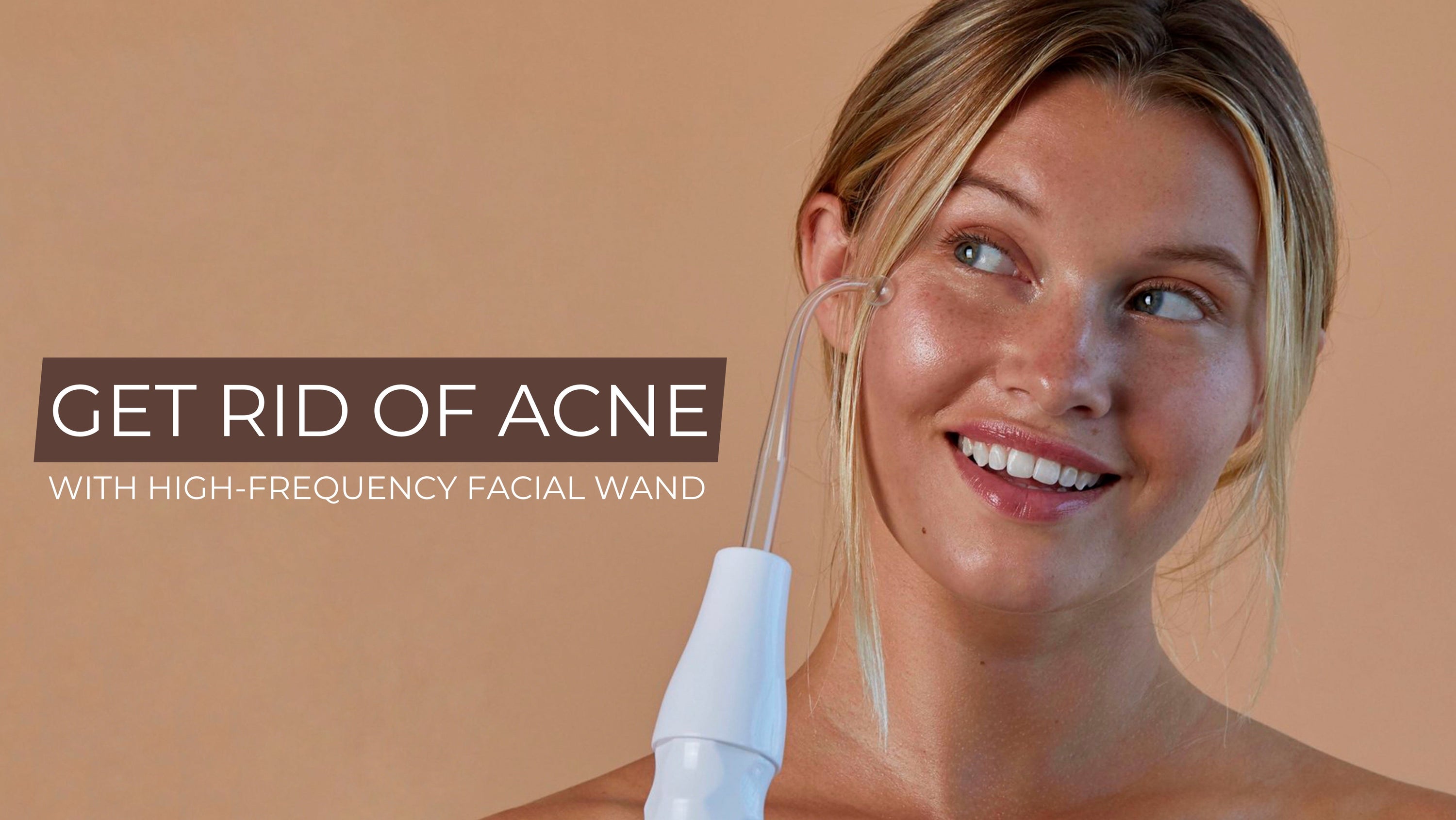 Get rid of acne with SKINDELÚX High-Frequency Facial Wand - Skin Delux