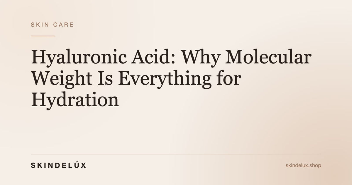 Hyaluronic Acid: Why Molecular Weight Is Everything for Hydration - Skin Delux
