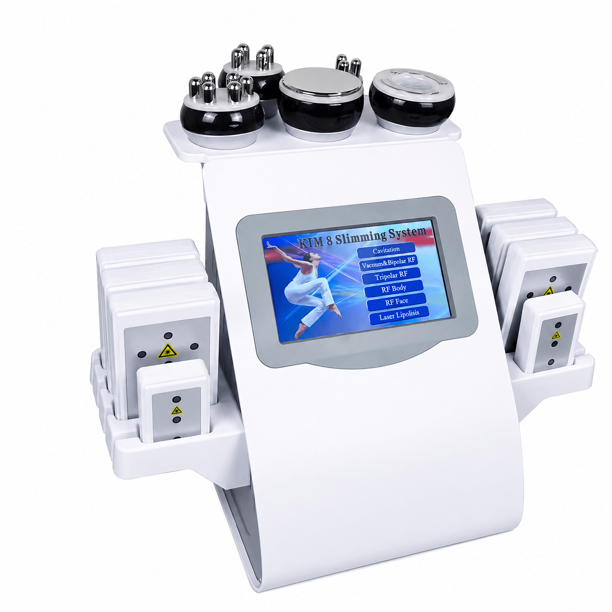 6-in-1 Ultrasonic Cavitation RF Body Sculpting Machine - Vacuum Lipo Contouring Device - Skin Delux