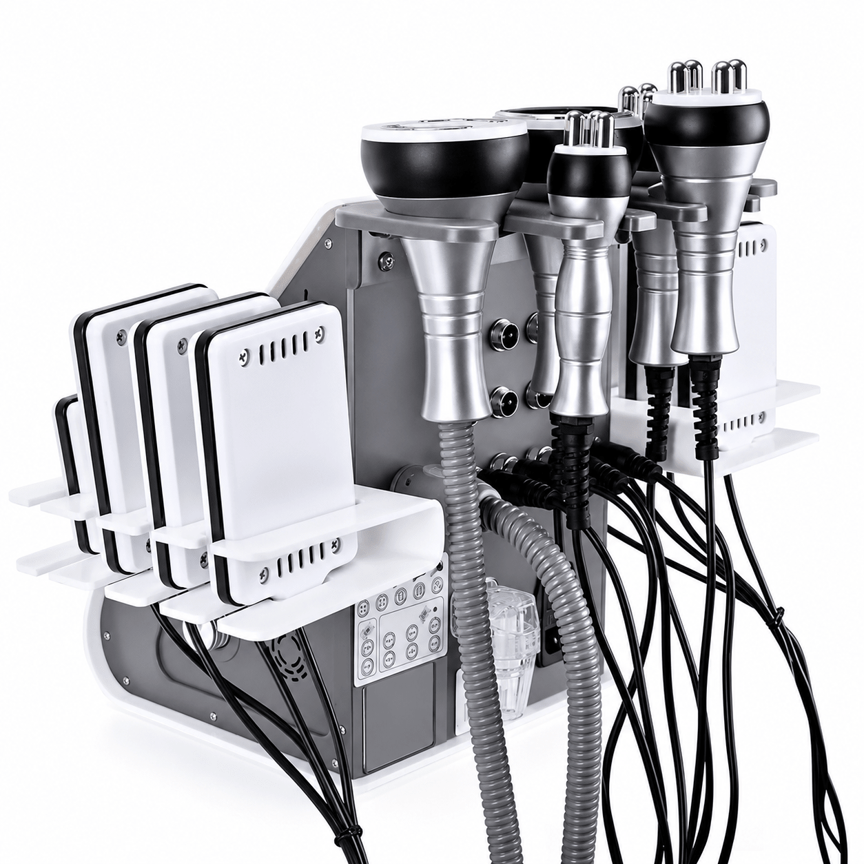 6-in-1 Ultrasonic Cavitation RF Body Sculpting Machine - Vacuum Lipo Contouring Device - Skin Delux