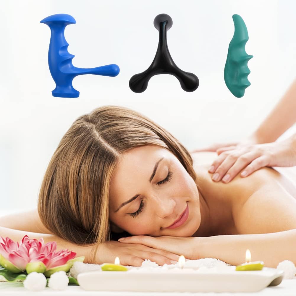 Manual Trigger Point Massage Tool kit for Neck, Back, Legs by SKINDELUX