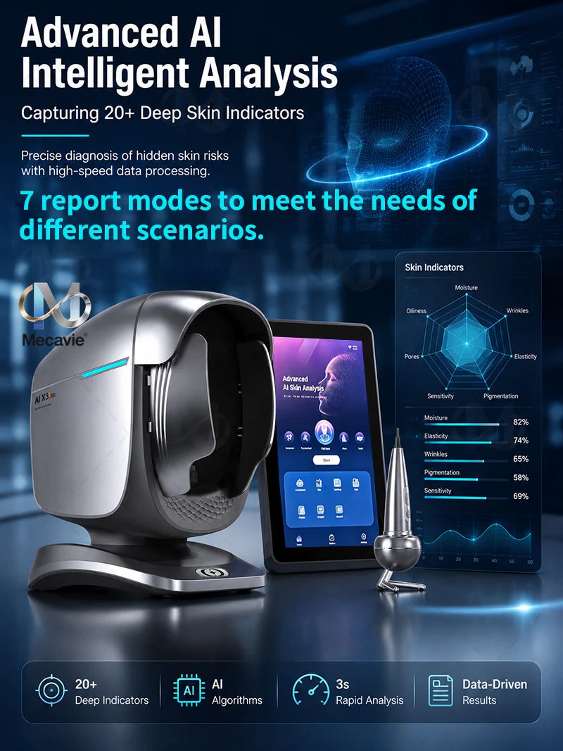 SKINDELÚX X3Pro Professional AI Skin Analyzer - 15.6" Touch Screen Diagnostic Device