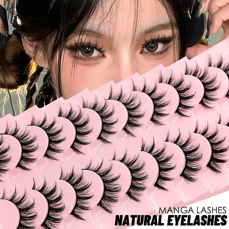 Natural Long Manga Lashes - 5 Pairs by SKINDELUX