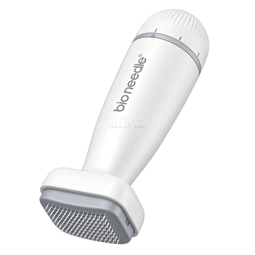 SKINDELÚX Adjustable Derma Stamp - 120-Pin Microneedle Tool for Beard &amp; Hair