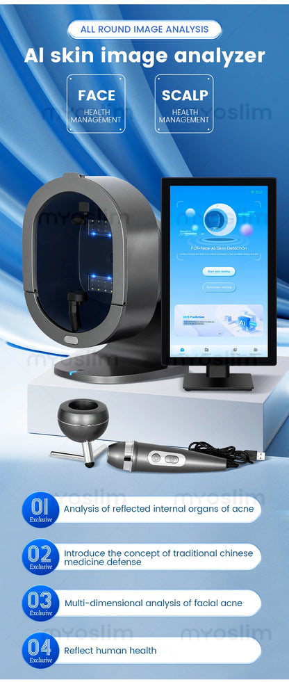 SKINDELÚX 3D AI Hair &amp; Scalp Analyzer - Multi-Spectrum Professional Diagnostic Scanner