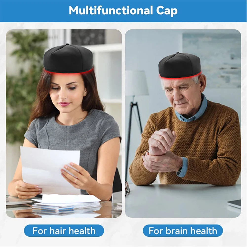 SKINDELÚX LED Hair Growth Helmet - 3D Infrared &amp; Red Light Therapy Cap