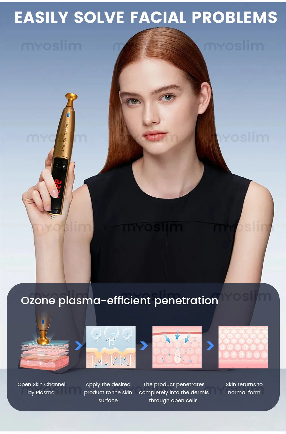 Portable 2 in 1 Cold Plasma Ozone Pen For Face Spot Removal Skin Eyelid Lifting Mole Remove Plasma Wrinkle Removal