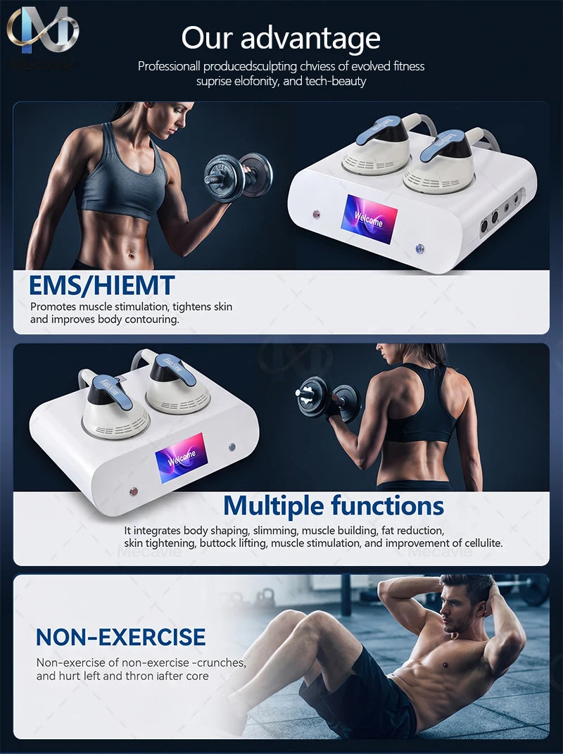 SKINDELÚX RF Multi-Area Body Contouring Machine - Muscle Building &amp; Slimming Device