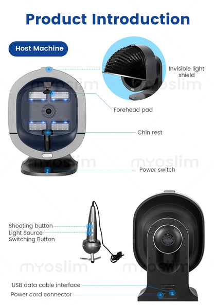 SKINDELÚX 3D AI Hair &amp; Scalp Analyzer - Multi-Spectrum Professional Diagnostic Scanner