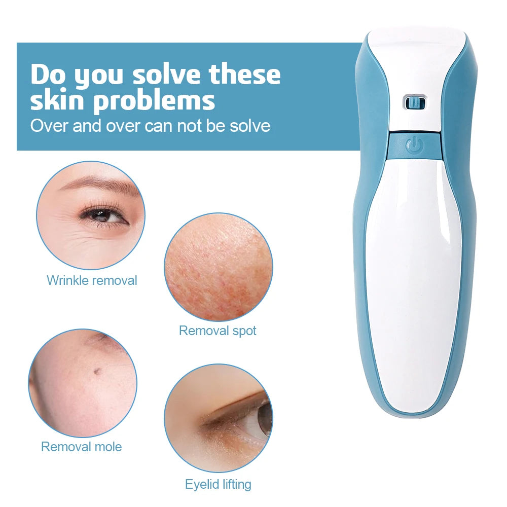 4TH Mole Remover Plasma Pen Fibroblasts PAA Ozone Freckle Tag Wart Removal with Replace Needles Beauty Care Tools