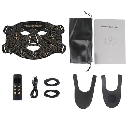 SKINDELÚX LED Light Therapy Face &amp; Neck Mask - 8-Color Photon Rejuvenation System