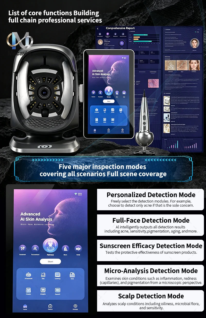 SKINDELÚX X3Pro Professional AI Skin Analyzer - 15.6" Touch Screen Diagnostic Device