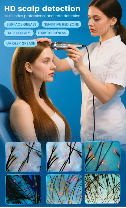 SKINDELÚX 3D AI Hair &amp; Scalp Analyzer - Multi-Spectrum Professional Diagnostic Scanner