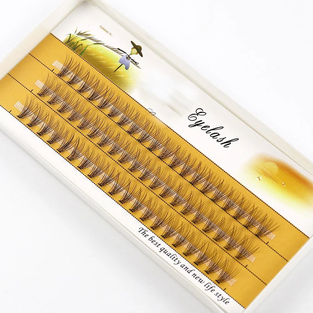 SKINDELUX 10D Luxe Eyelash Clusters - 60 Natural Bunches