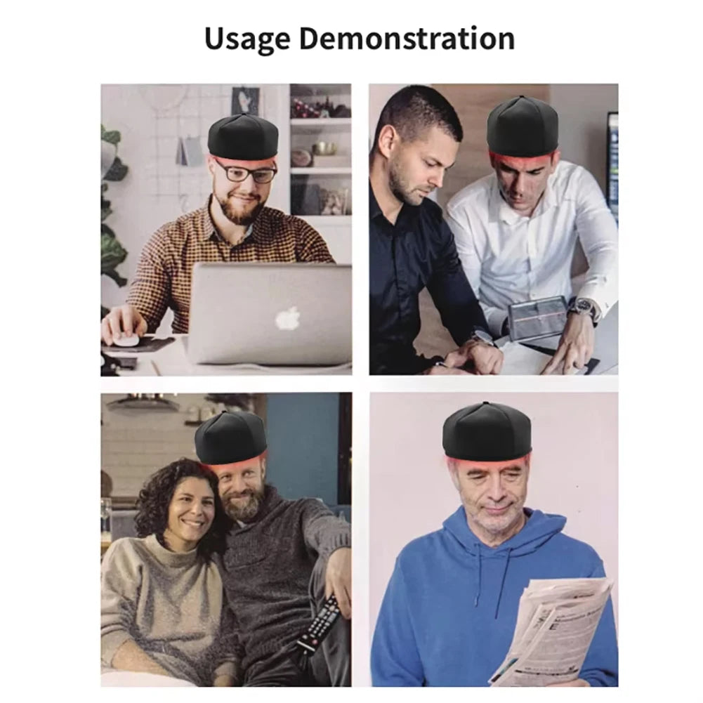 SKINDELÚX LED Hair Growth Helmet - 3D Infrared &amp; Red Light Therapy Cap