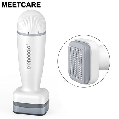 SKINDELÚX Adjustable Derma Stamp - 120-Pin Microneedle Tool for Beard &amp; Hair