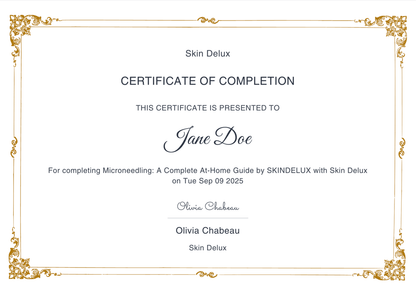 Microneedling: Safe &amp; Effective Course by SKINDELUX - Skin Delux