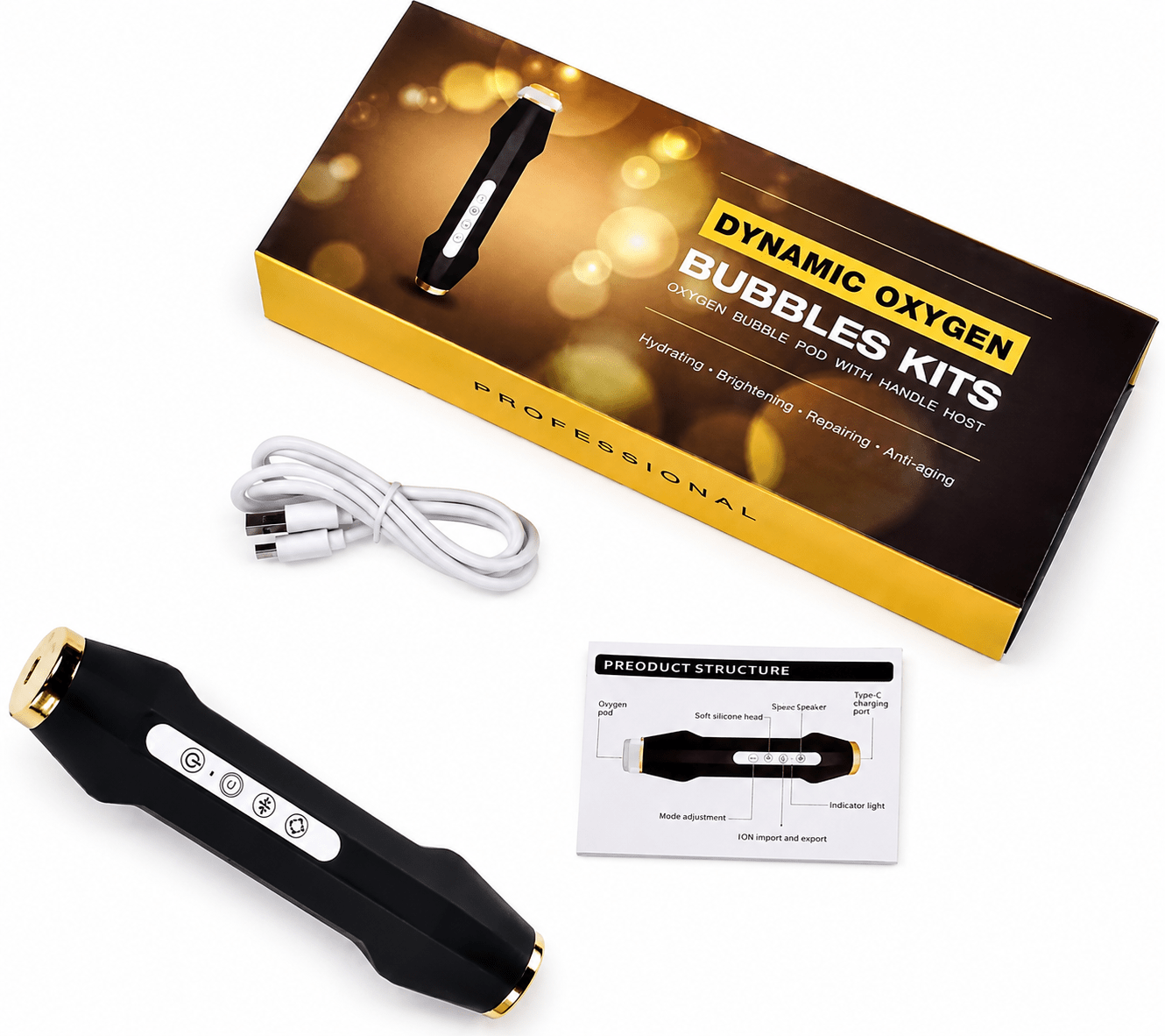 Oxygen Bubble Pen - CO2 Facial Rejuvenation Device - Skin Delux