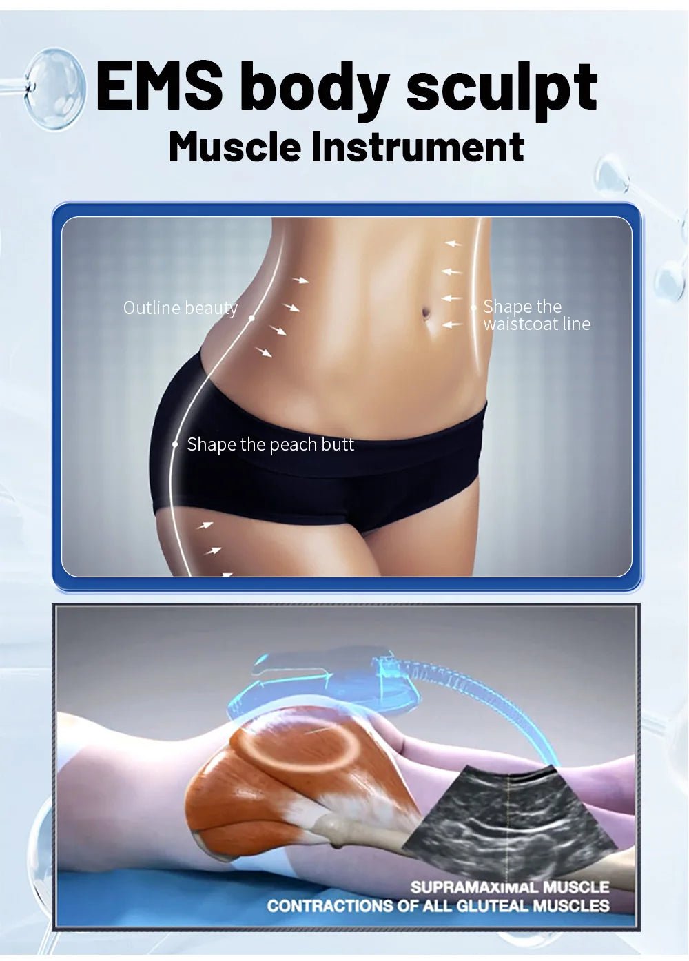 SKINDELÚX RF Multi-Area Body Contouring Machine - Muscle Building &amp; Slimming Device - Skin Delux